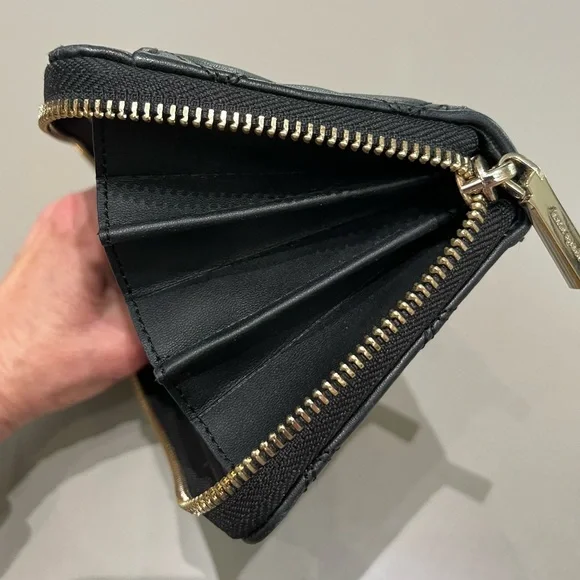 NWOT Kate Spade Natalia Continental Quilted Large Leather Black Zippered Wallet - Picture 6 of 7